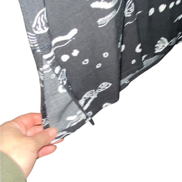 vintage 90s jennifer Moore black & white Fish print tank dress - Picture 4 of 7